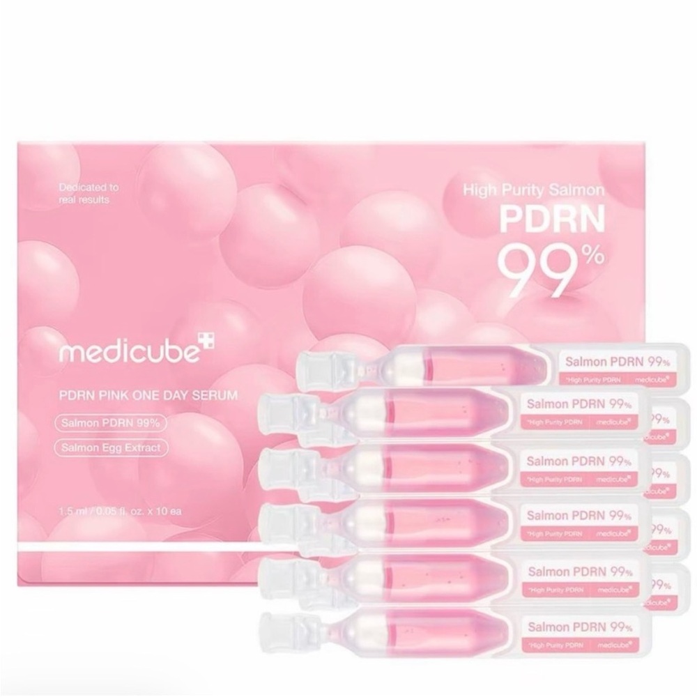Medicube 99% PDRN Pink One Day Serum Ampules NIB
